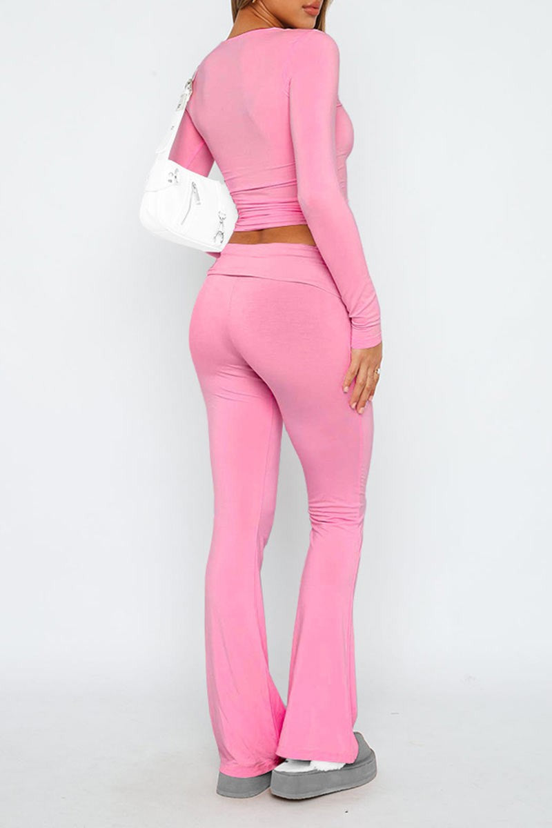 Liz flare leggings (bubble gum pink)