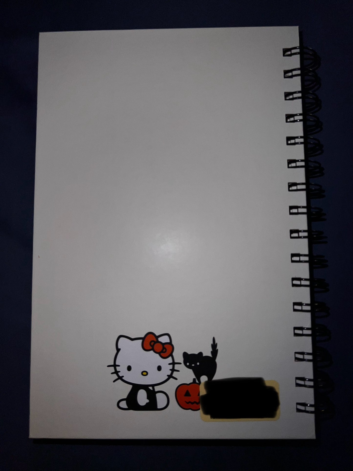 Hello Kitty Halloween White Spiral Notebook