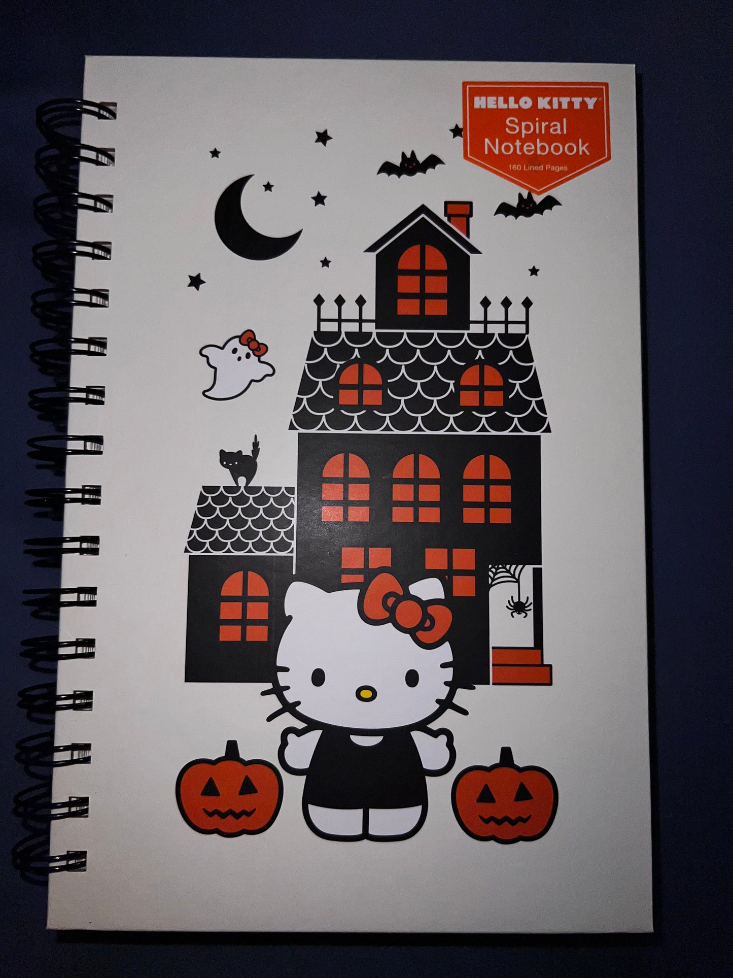 Hello Kitty Halloween White Spiral Notebook