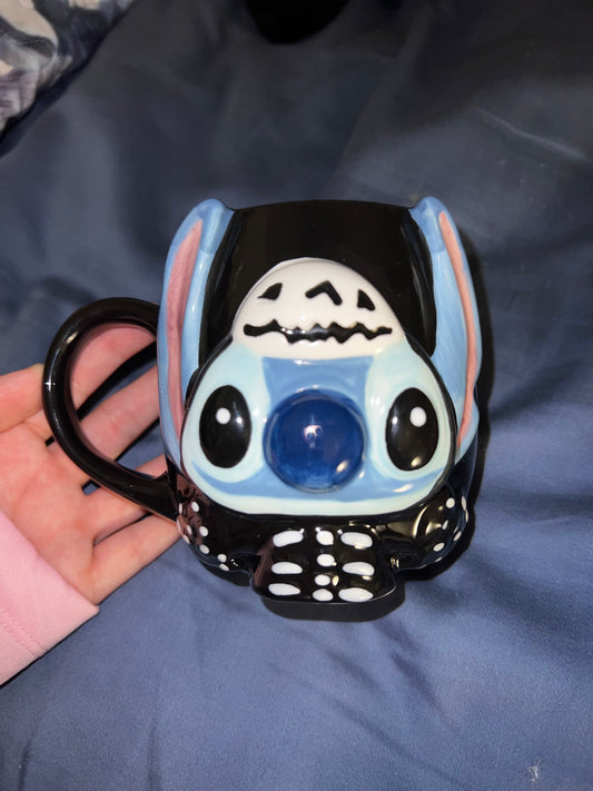 Stitch Halloween Skeleton Mug